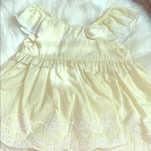 Yellow & white dress
